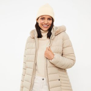 کاپشن بادی زنانه کلاه دار ال سی وایکیکی