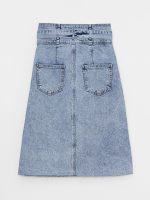 دامن جین زنانه ساده A Cut ال سی وایکیکی