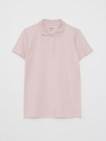 تی شرت زنانه آستین کوتاه ساده یقه پولو ال سی وایکیکی