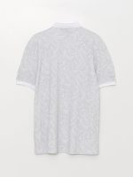 تی شرت مردانه آستین کوتاه طرح دار یقه دیپلمات ال سی وایکیکی