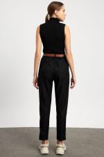 شلوار پارچه ای زنانه پشمی کمر کشی برند KASİDE