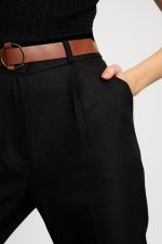 شلوار پارچه ای زنانه پشمی کمر کشی برند KASİDE