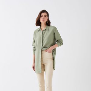 شلوار گاباردین زنانه کمر کشی اسلیم فیت ال سی وایکیکی