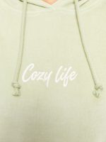 سویشرت زنانه آستین بلند کلاه دار مخمل ال سی وایکیکی