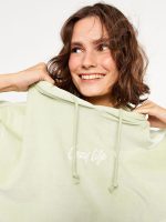 سویشرت زنانه آستین بلند کلاه دار مخمل ال سی وایکیکی