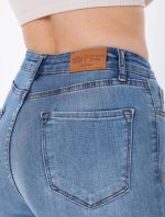 شلوار جین زنانه اسکینی کشی مدل Ultra 48A لیدی دارک مدا