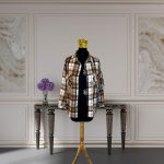 شکت زنانه چهارخانه پشمی کد 200 انیزه