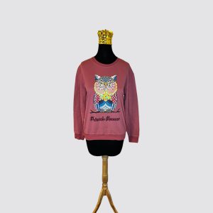 پلیور زنانه نخی یقه گرد پولک دوزی شده کد 1 Karasoy