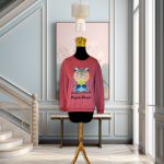 پلیور زنانه نخی یقه گرد پولک دوزی شده کد 1 Karasoy