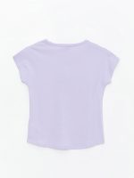 تی شرت زنانه آستین کوتاه چاپی یقه گرد ال سی وایکیکی - Image 7