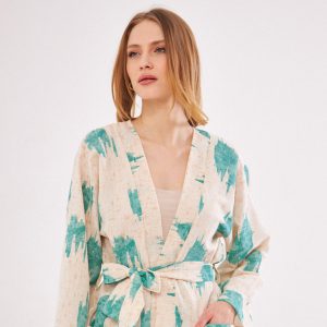 مانتو کیمونو زنانه طرحدار کد 1022 آرمونیکا