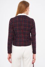 کت کراپ زنانه چهاردکمه کد 24024 آرمونیکا