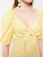 لباس زنانه طرح دار یقه پاپیونی ال سی وایکیکی