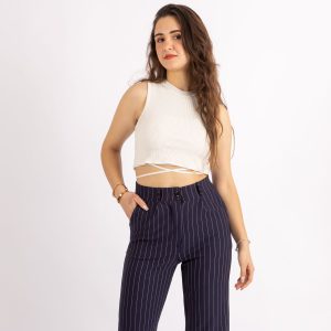 شلوار زنانه خط دار مدل 4589 برند FV Palazzo