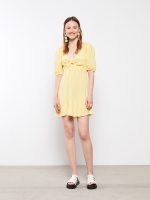 لباس زنانه طرح دار یقه پاپیونی ال سی وایکیکی