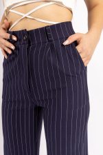 شلوار زنانه خط دار مدل 4589 برند FV Palazzo