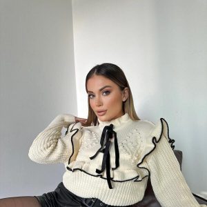 ژاکت بافتنی زنانه طرحدار Hillswomanstore