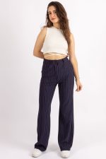 شلوار زنانه خط دار مدل 4589 برند FV Palazzo
