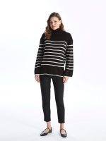 ژاکت بافتنی بارداری آستین بلند راه راه ال سی وایکیکی