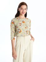 تی شرت زنانه یقه گرد ال سی وایکیکی