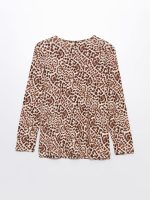 بلوز زنانه آستین بلند طرحدار ال سی وایکیکی