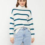 ژاکت بافتنی زنانه آستین بلند راه راه LC Waikiki