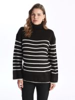 ژاکت بافتنی بارداری آستین بلند راه راه ال سی وایکیکی