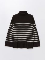 ژاکت بافتنی بارداری آستین بلند راه راه ال سی وایکیکی