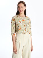 تی شرت زنانه یقه گرد ال سی وایکیکی