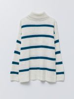 ژاکت بافتنی زنانه آستین بلند راه راه LC Waikiki