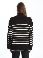 ژاکت بافتنی بارداری آستین بلند راه راه ال سی وایکیکی