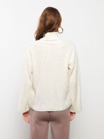 ژاکت بافتنی زنانه آستین بلند ساده Lc Waikiki