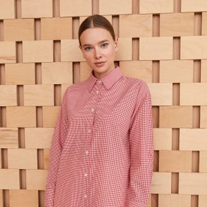 تونیک زنانه آستین بلند شطرنجی ال سی وایکیکی