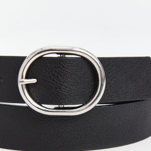 کمربند زنانه چرم مشکی ال سی وایکیکی