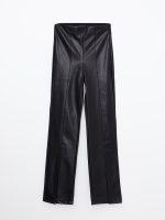 شلوار چرمی زنانه اسلیم فیت ال سی وایکیکی