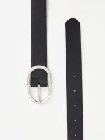 کمربند زنانه چرم مشکی ال سی وایکیکی