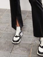 شلوار چرمی زنانه اسلیم فیت ال سی وایکیکی