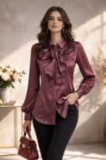 شومیز زنانه آستین بلند برند Femme&Fashion - Image 2